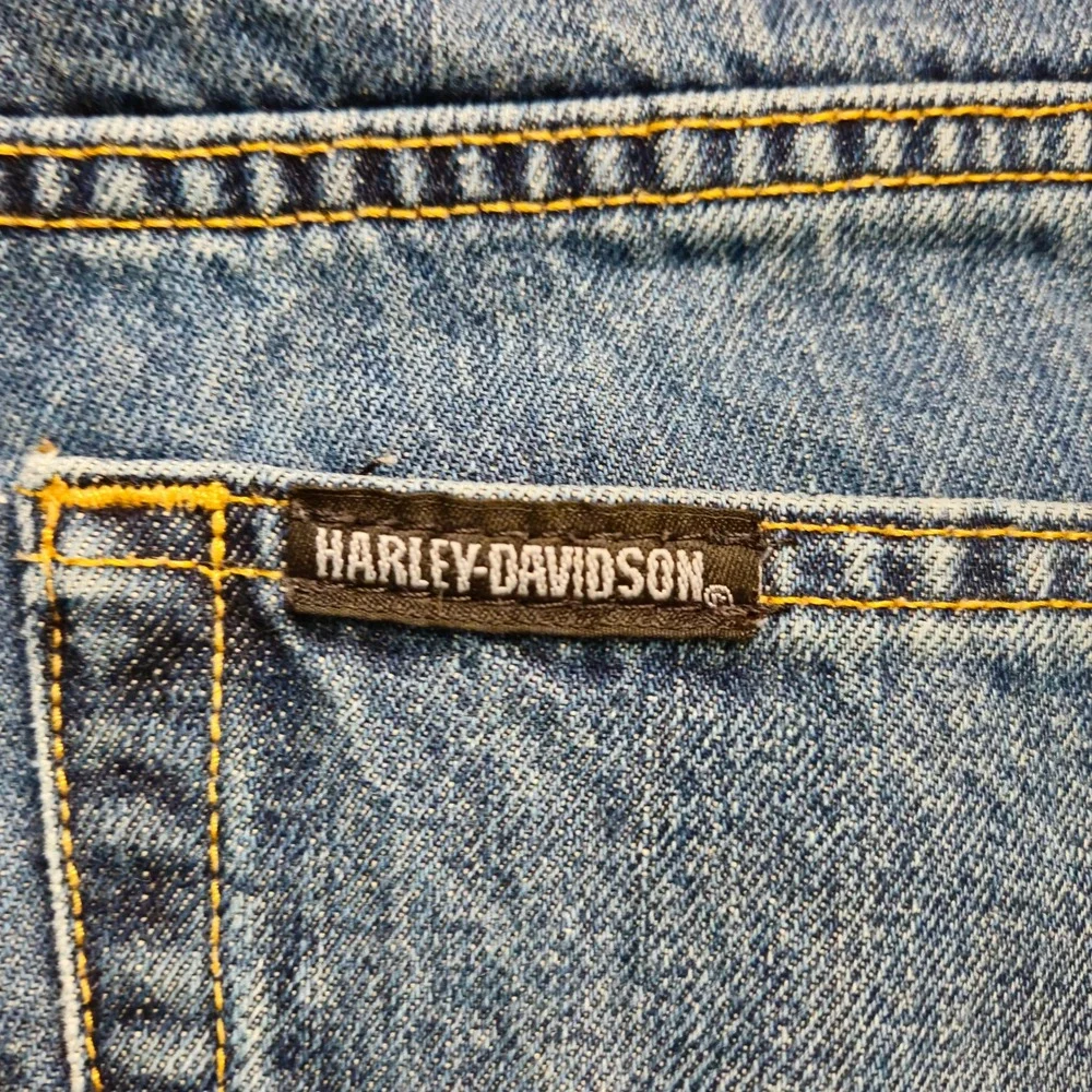 Harley Davidson Jeans Mens Size 36x32‎ Blue Denim Biker Motorcycle Casual